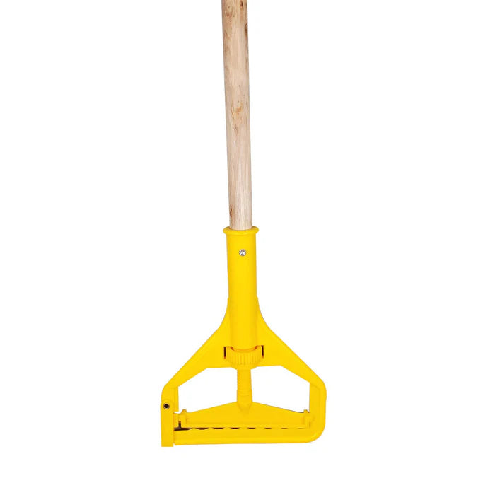 Mop Handle - Wooden - Yellow Head
