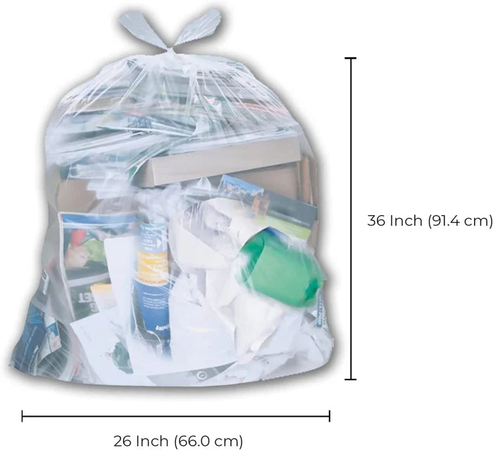 Garbage Bags - 26x36 - Strong - Clear