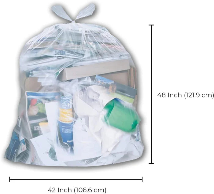 Garbage Bags - Strong - Clear - 42x48