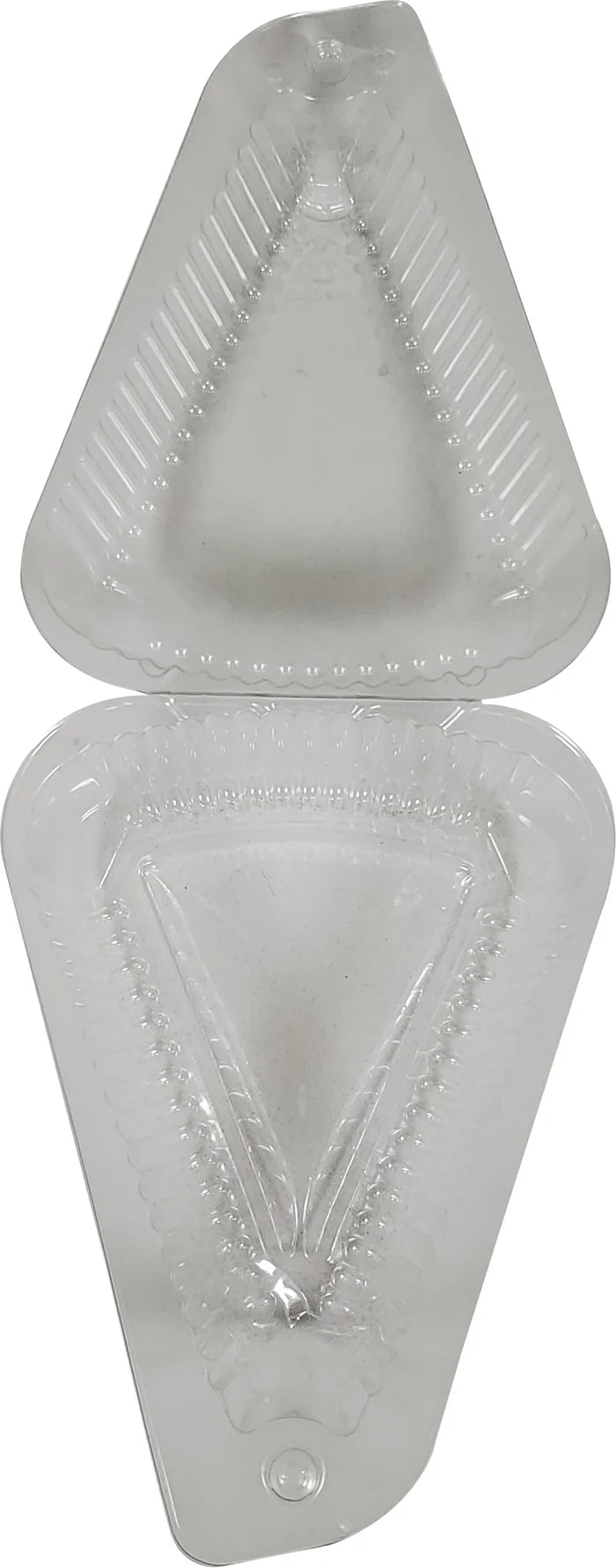 Pie Slice Container - Medium - Clear Hinged