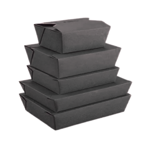 Kraft Paper Fold Box #1 – Black
