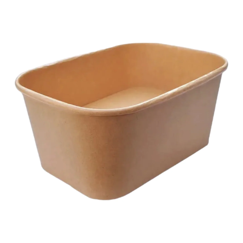 Rectangular Kraft Paper Container 1000ml