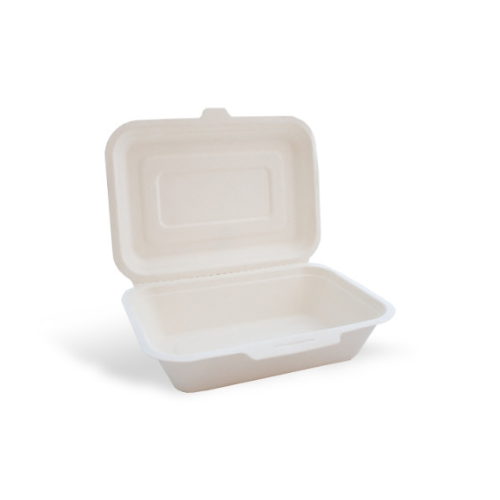 Bagasse Clamshell 9x6x3