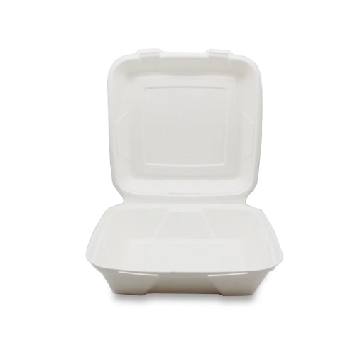 Bagasse Clamshell 8x8