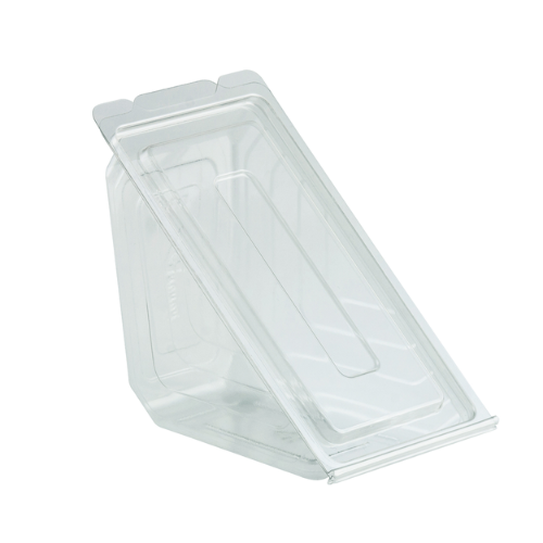 Clear Hinged Deli Wedge