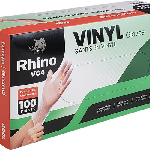 Clear Vinyl Medium Gloves